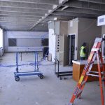 Evergreen classroom under remodeling